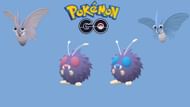 Venonat, Venomoth, and their Shiny forms (Image via Niantic/Serebii)